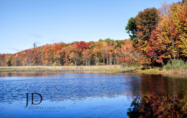 Осенние озера штата Пенсильвания